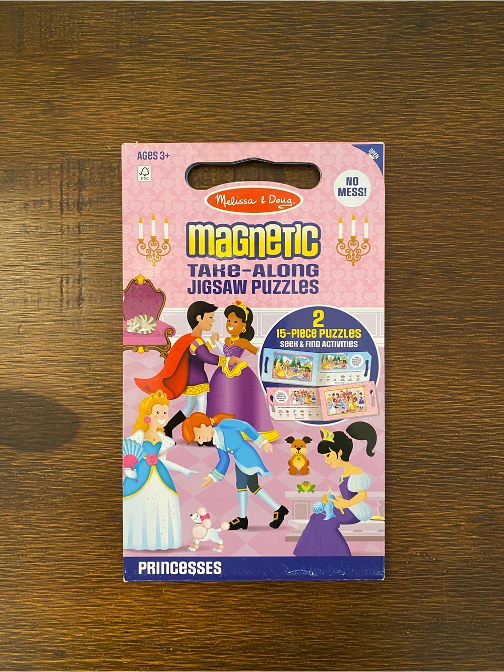 Melissa & Doug Magnetic Take-Along Jigsaw Puzzles - Pink